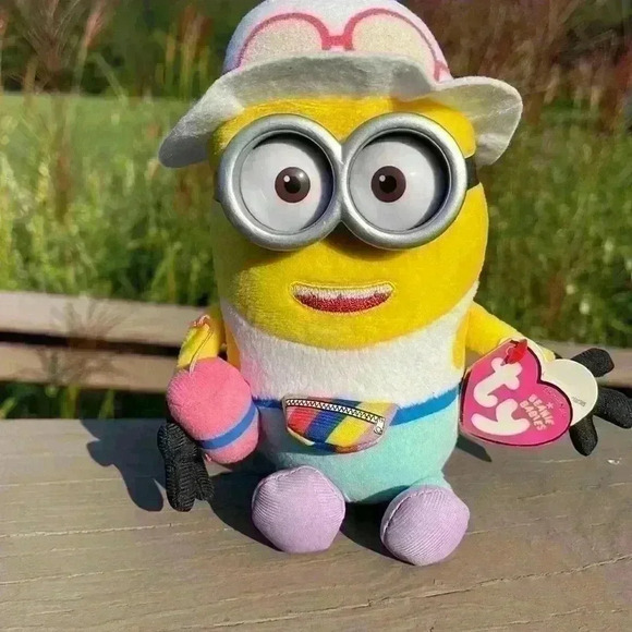 Ty Despicable Me three Jerry the minion 3” x 5 plush – multicolor - Picture 1 of 5